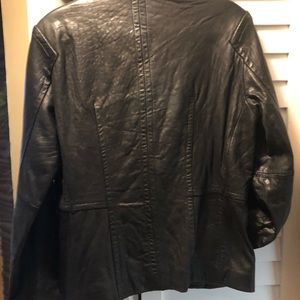 Women’s leather Jones New York Jacket. Size Large